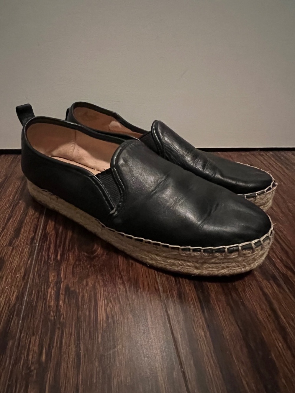 Sam Edelman leather espadrilles - size 8